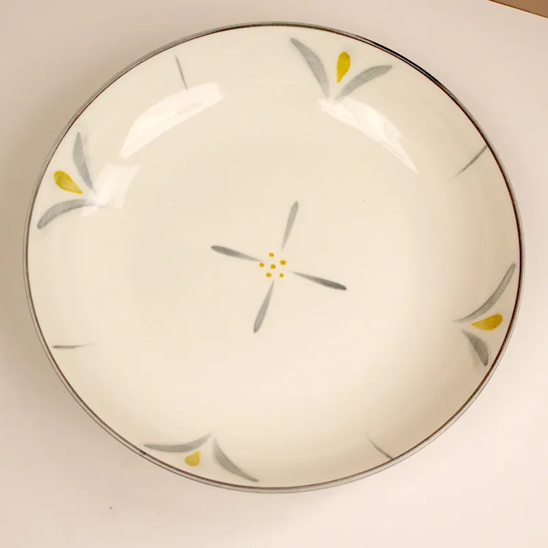 8.35寸芝士盘（墨染秋白）主图 1