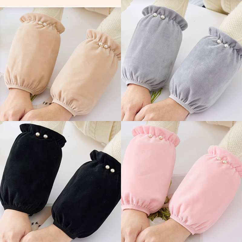 超绒珍珠短套袖