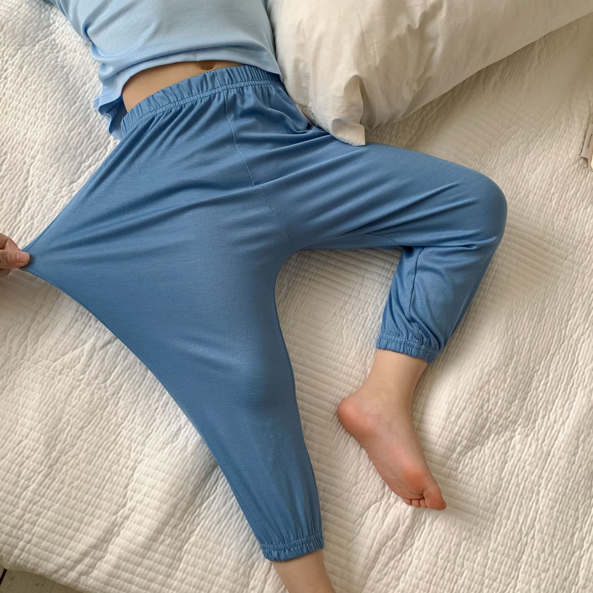 儿童家居服套装薄款长袖透气男童女童睡衣详情5