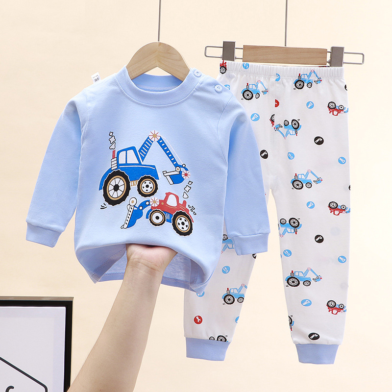 儿童内衣套装纯棉新款男童女秋冬睡衣宝宝秋衣秋裤家居服童装详情3