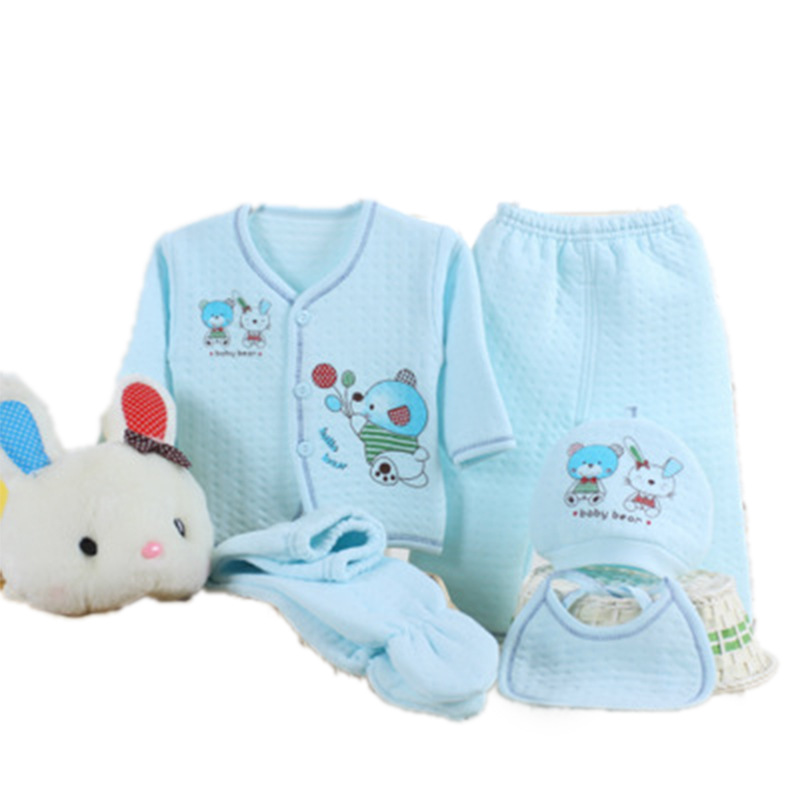 2023新款棉婴儿内衣五件套保暖衣服用品0-3个月5件套和尚服批发详情5