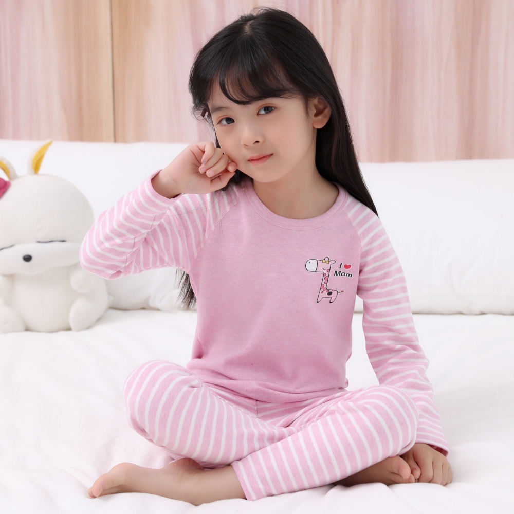 儿童内衣套装 8069 舒绒棉女童加厚秋衣秋裤款中大童宝宝保暖内衣详情1
