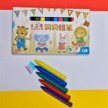 儿童洞洞蜡笔不脏手可水洗创意幼儿园彩绘油画棒彩色三角塑料蜡笔缩略图 3