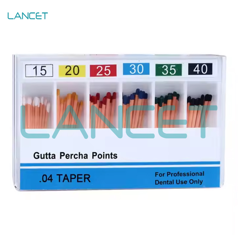 牙科牙胶尖gutta percha points带刻度刻线 GP 02/04/06 大锥度protaper牙科材料详情5