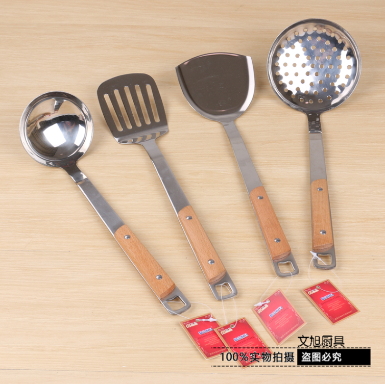 义乌好货 不锈钢厨具汤勺加厚锅铲炒菜铲子炊具烹饪工具厨房用品详情1