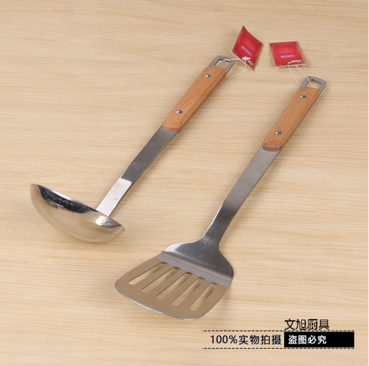 义乌好货 不锈钢厨具汤勺加厚锅铲炒菜铲子炊具烹饪工具厨房用品详情3