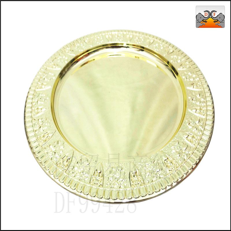 DF99428 意兰盘 圆形盘 不锈钢盘 厨房酒店用品 DF TRADING HOUSE详情1