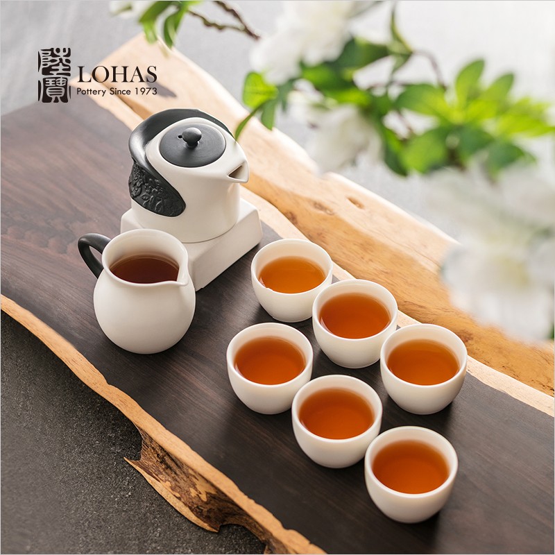 高档陆宝陶瓷东篱雅菊茶组(新版)套装茶具礼盒详情2