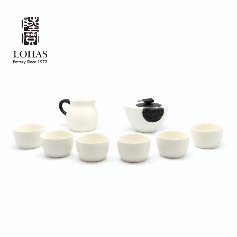 高档陆宝陶瓷东篱雅菊茶组(新版)套装茶具礼盒详情1