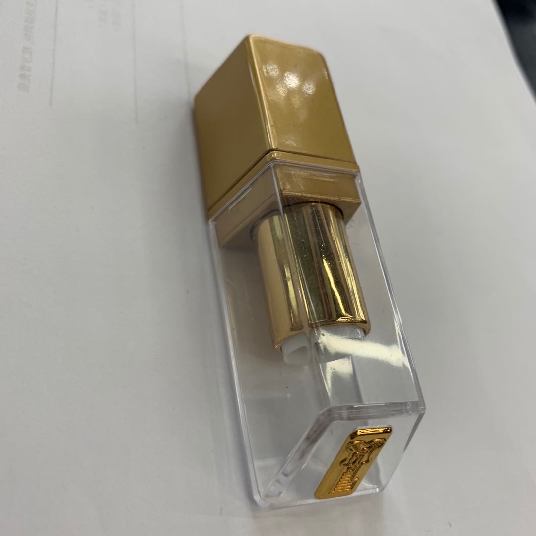 金色梯形口红包装管包装盒半透明中高档平价多用..详情2