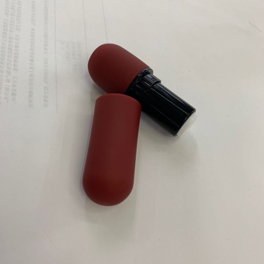 多用学生平价红色丝绒圆管口红包装管包装盒详情3