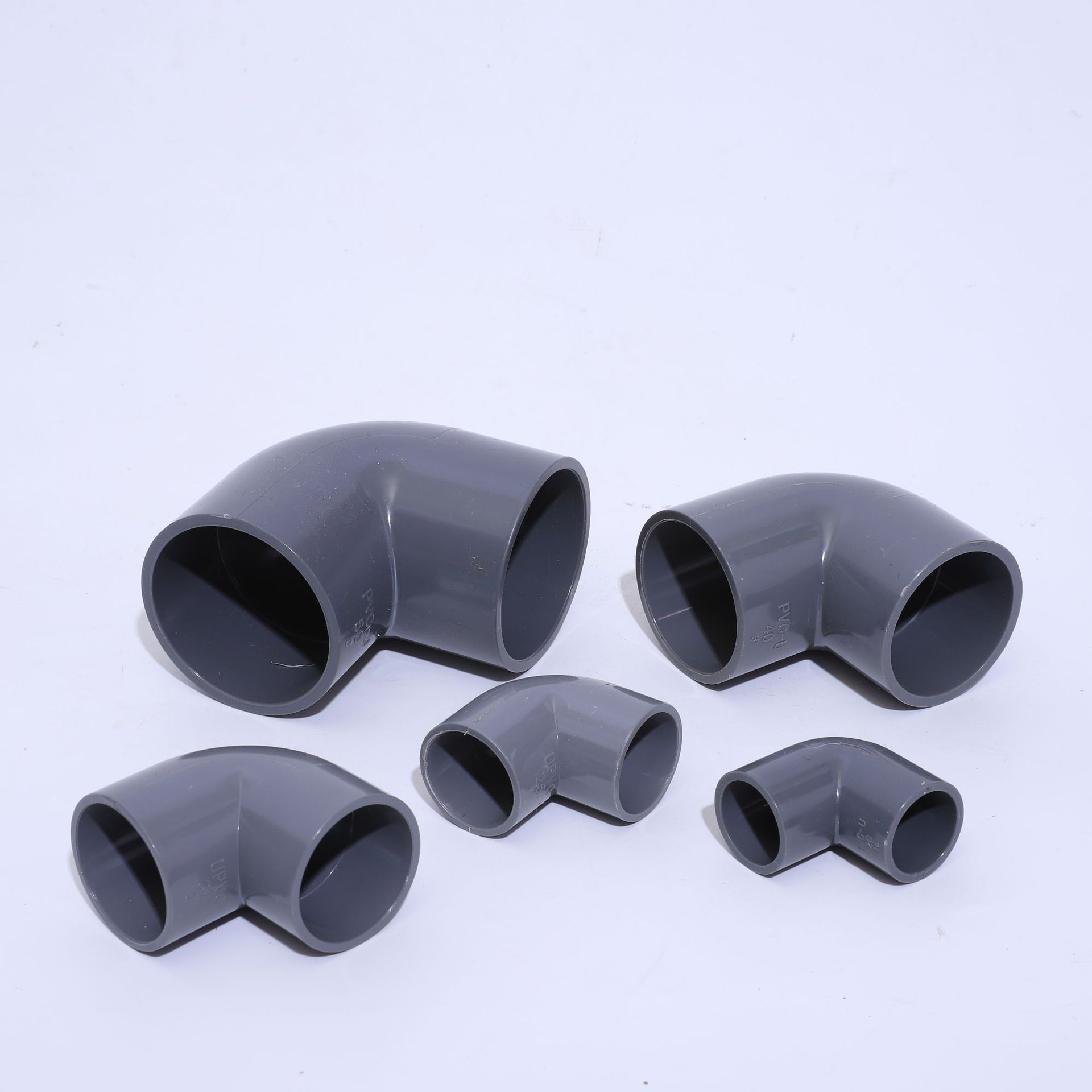 PVC给水90度弯头 自来水化工防腐蚀90°弯头 加厚UPVC给水配件 PVC管材质耐用可靠详情4