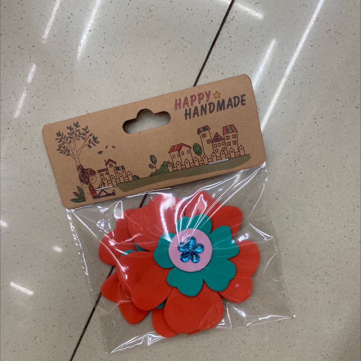 EVA幼儿园墙贴五瓣花款详情3