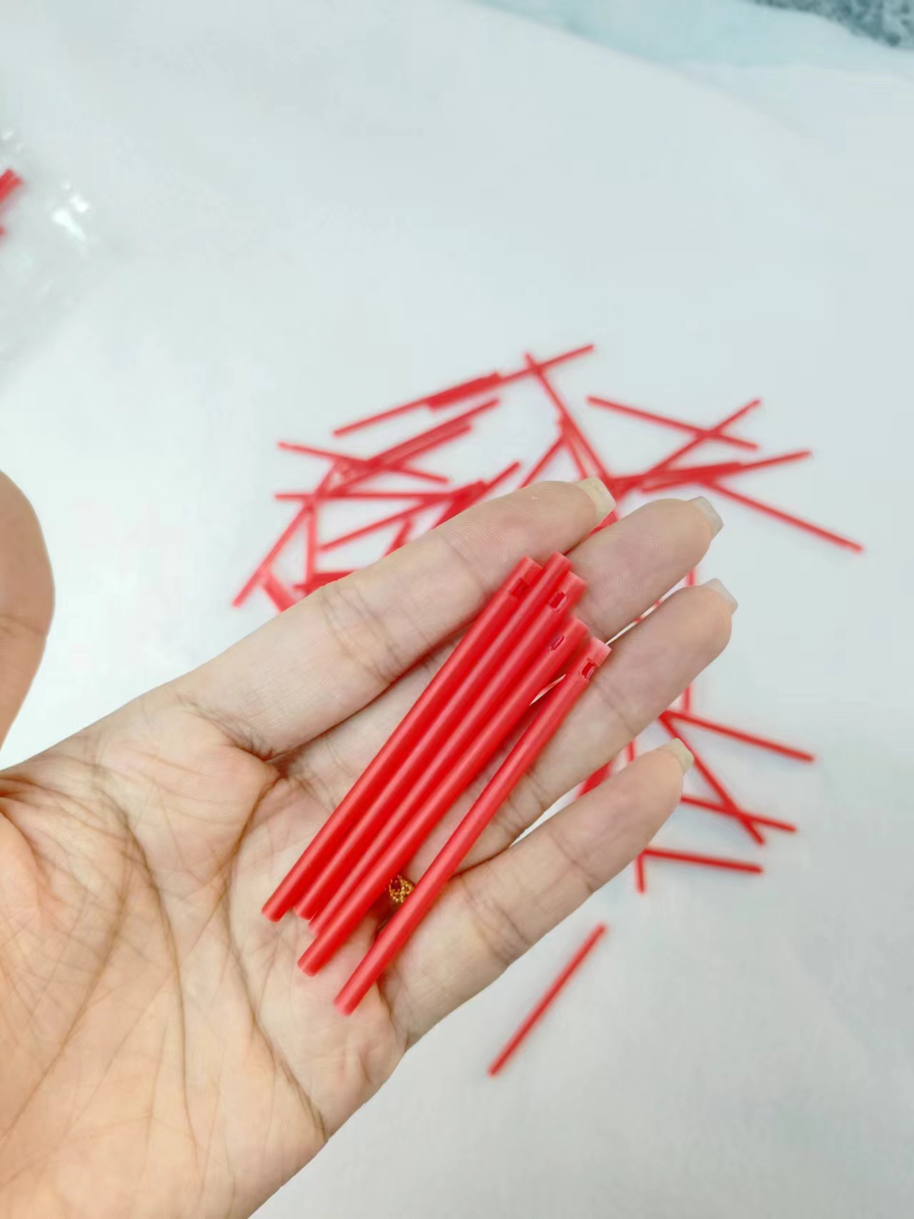 塑料PP管，线条长管，可定制不同尺寸，不同颜色，玩具配件管详情3
