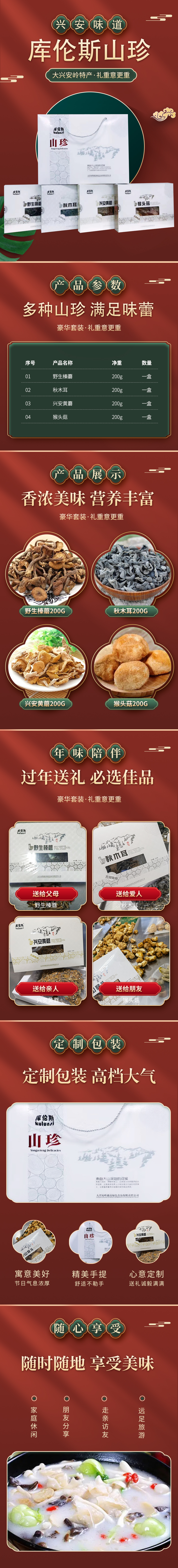 大兴安岭山珍大礼包详情1