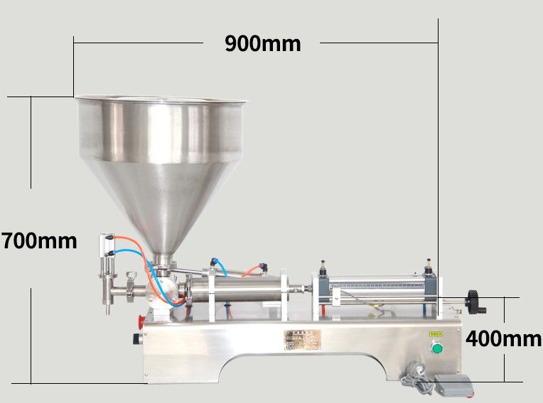 气动灌装机自动膏体液体两用灌装机5-100ml详情1