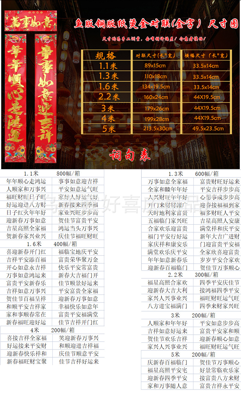 鱼版铜版纸烫金对联（金字）尺寸图+词句表.jpg
