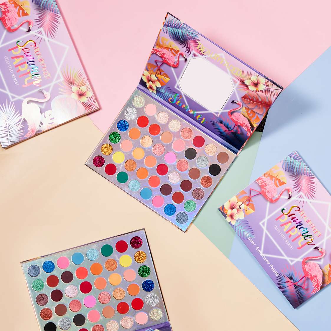 化妆师专用beauty faced眼影ins超火眼影盘闪粉珠光防水品牌平价详情图2