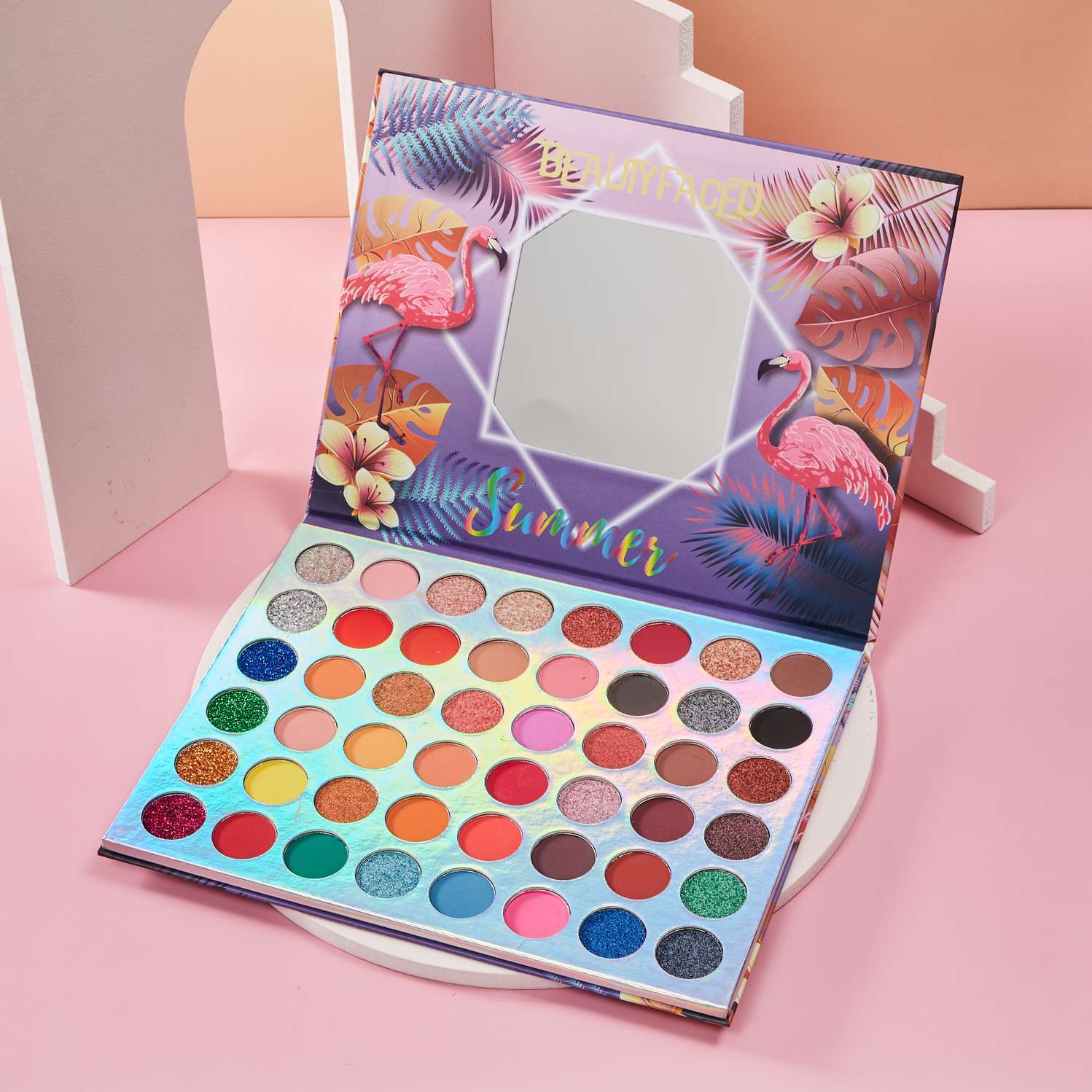 化妆师专用beauty faced眼影ins超火眼影盘闪粉珠光防水品牌平价详情图7