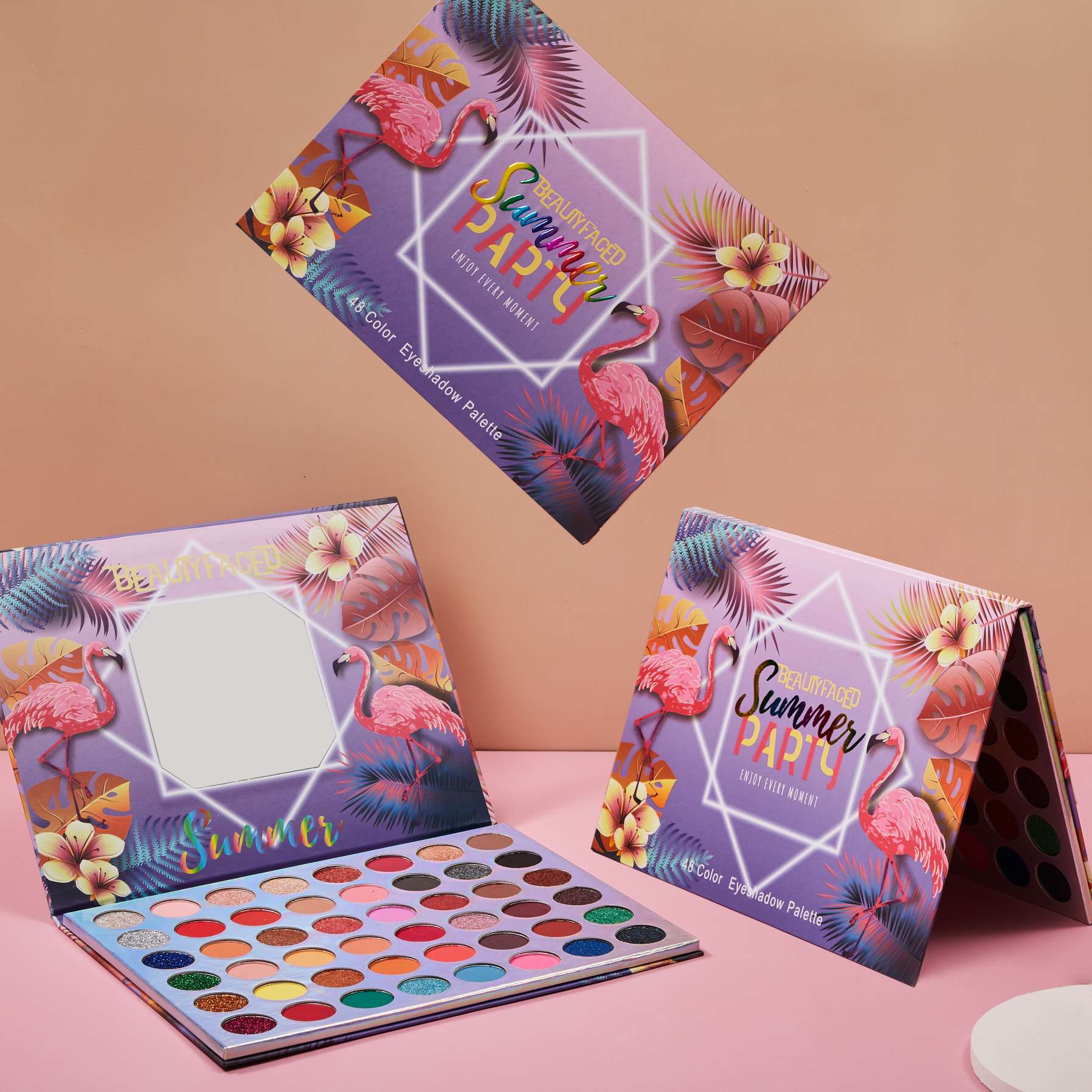 化妆师专用beauty faced眼影ins超火眼影盘闪粉珠光防水品牌平价详情图6