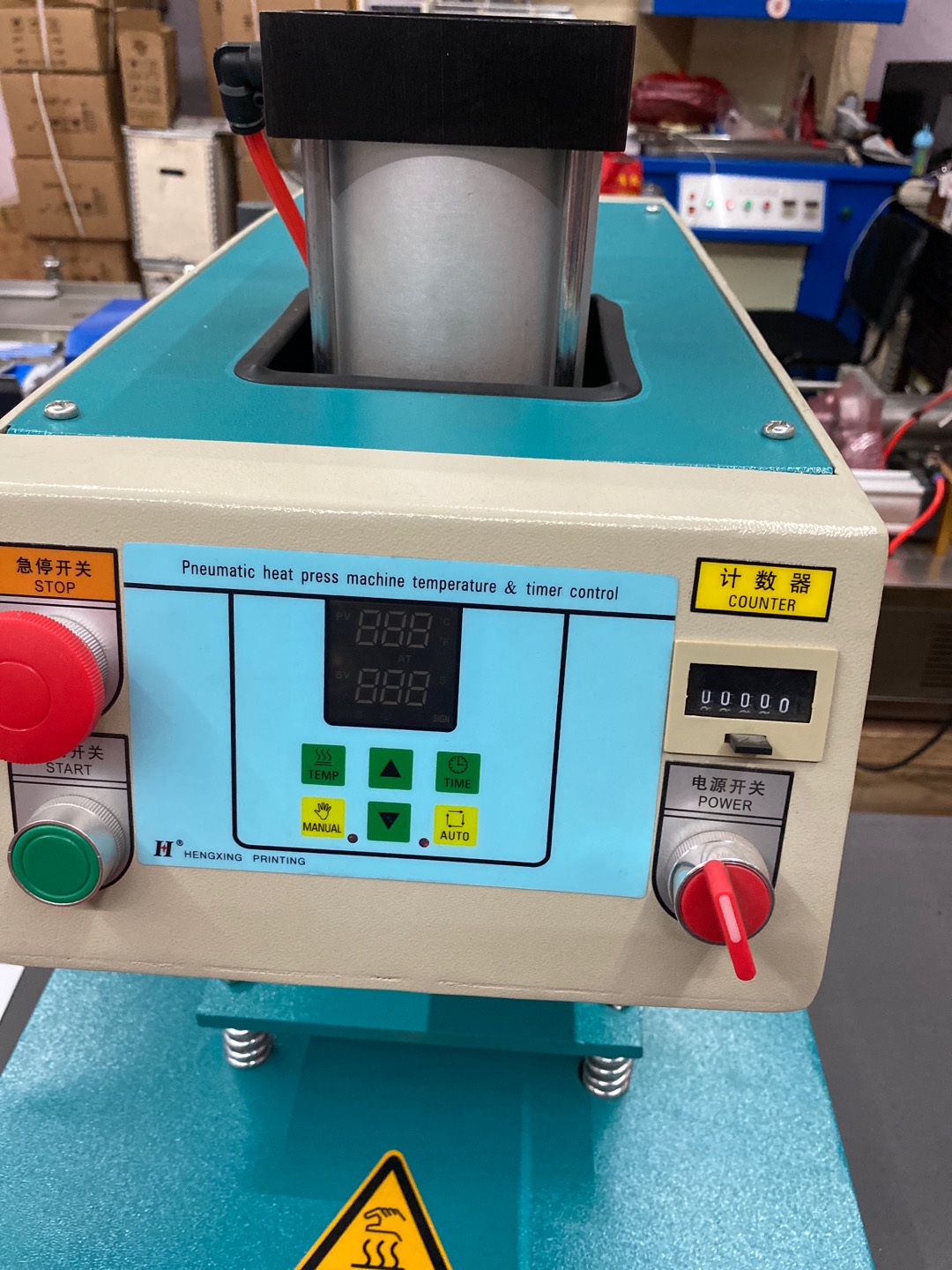 气动双工位烫画机QX-B1型广兴包装机械质优价廉诚信经营详情3