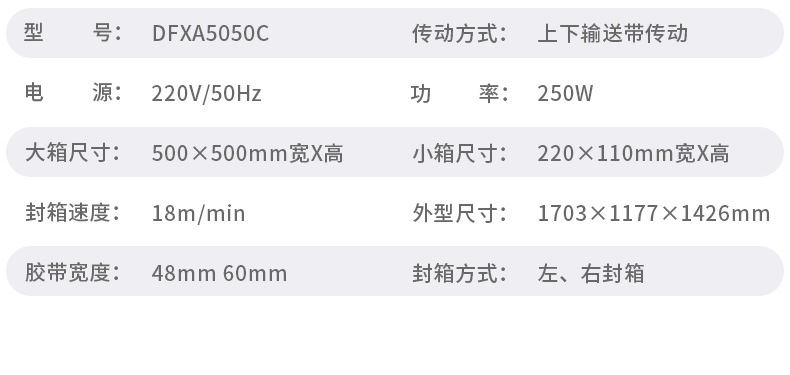 封箱机全自动两侧封5050邮政快递纸箱胶带泡沫箱封口可配流水线详情10