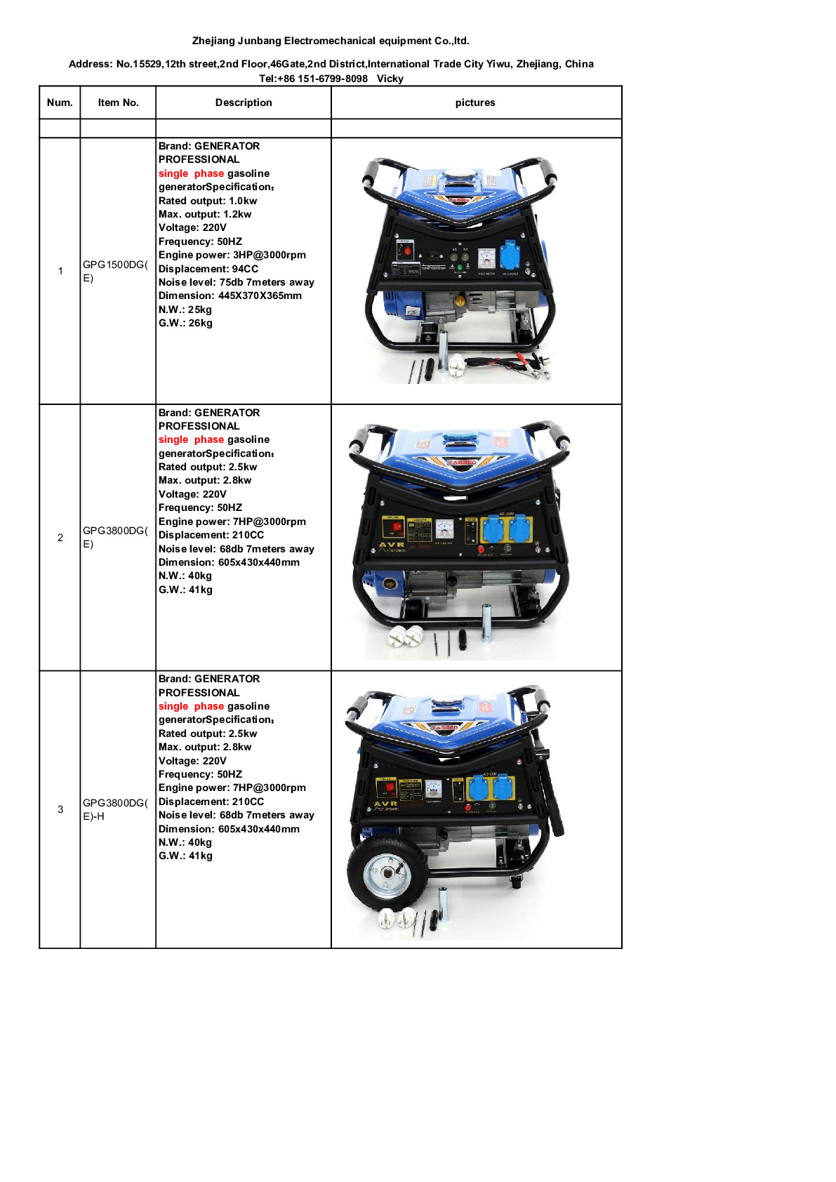 汽发电机3KW单相220V小型2.8/3千瓦三相380V家用3000W详情1