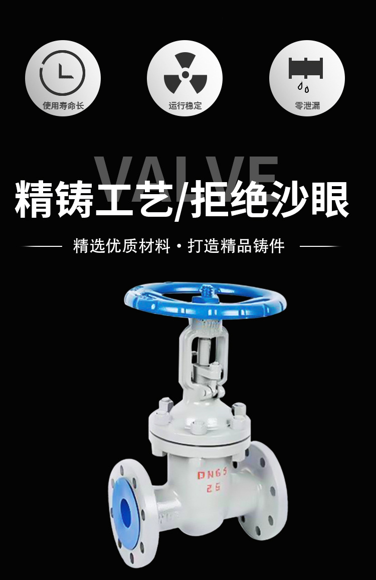 铸钢不锈钢法兰闸阀 Z41H-25C 国标手动硬密封耐高压高温 耐腐蚀详情18