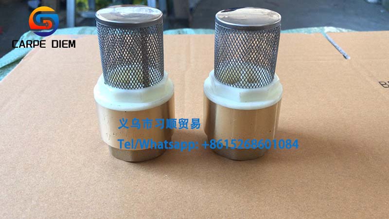 黄铜立式止回阀 6分1寸黄铜底阀 铜芯止回阀 外贸出口 FACTORY OUTLET check valve详情2