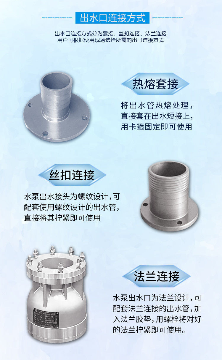 QJ深井泵高扬程大流量380V三相多级潜水泵农用深水灌溉7.5KW高压详情9