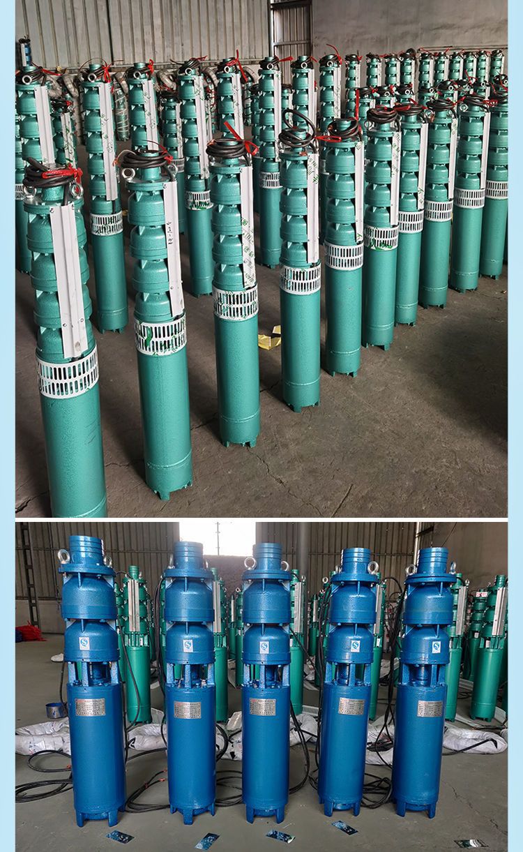 QJ深井泵高扬程大流量380V三相多级潜水泵农用深水灌溉7.5KW高压详情13