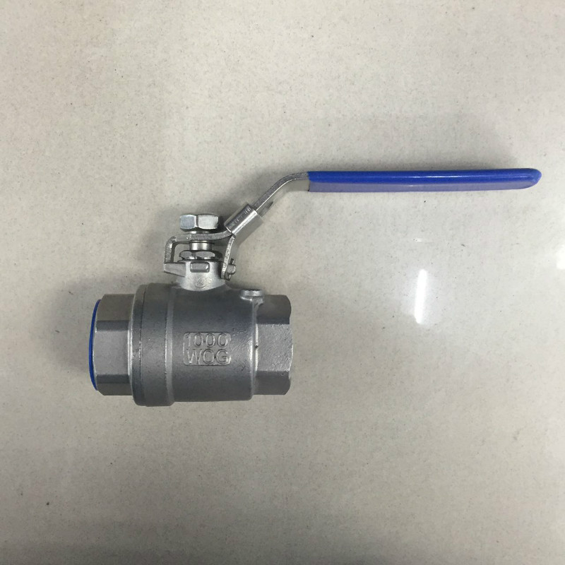 304不锈钢二片式球阀  316两片式内螺纹球阀 直通式重型全钢阀门详情6
