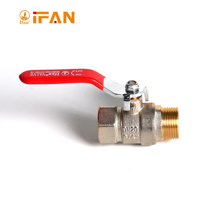 IFAN 工厂直销 铜球阀 双色球阀 81052 1/2FM-L 内外丝铜球阀详情14