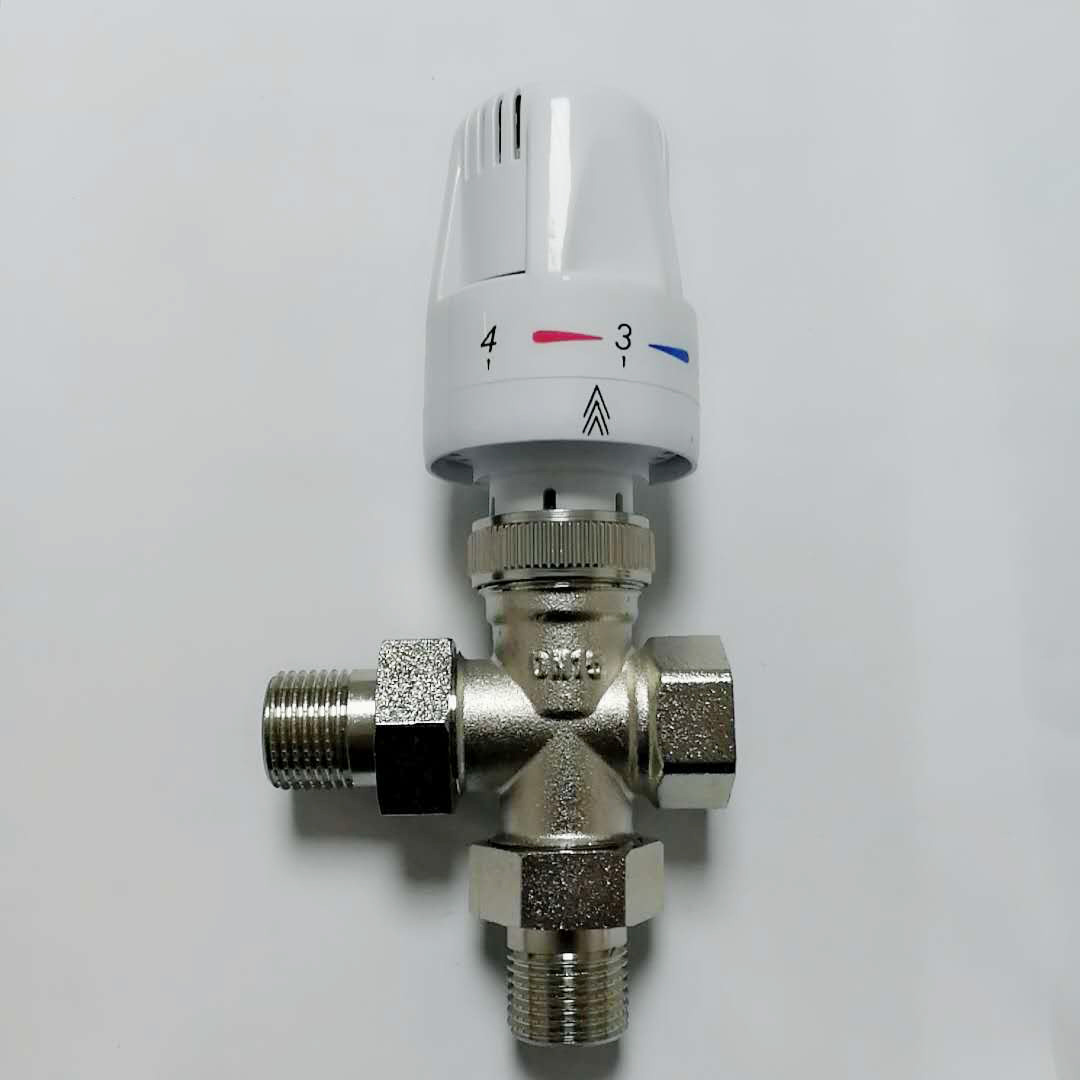 恒温阀立式三通散热器恒温控制阀热水冷水阻断阀门温控阀厂家详情1
