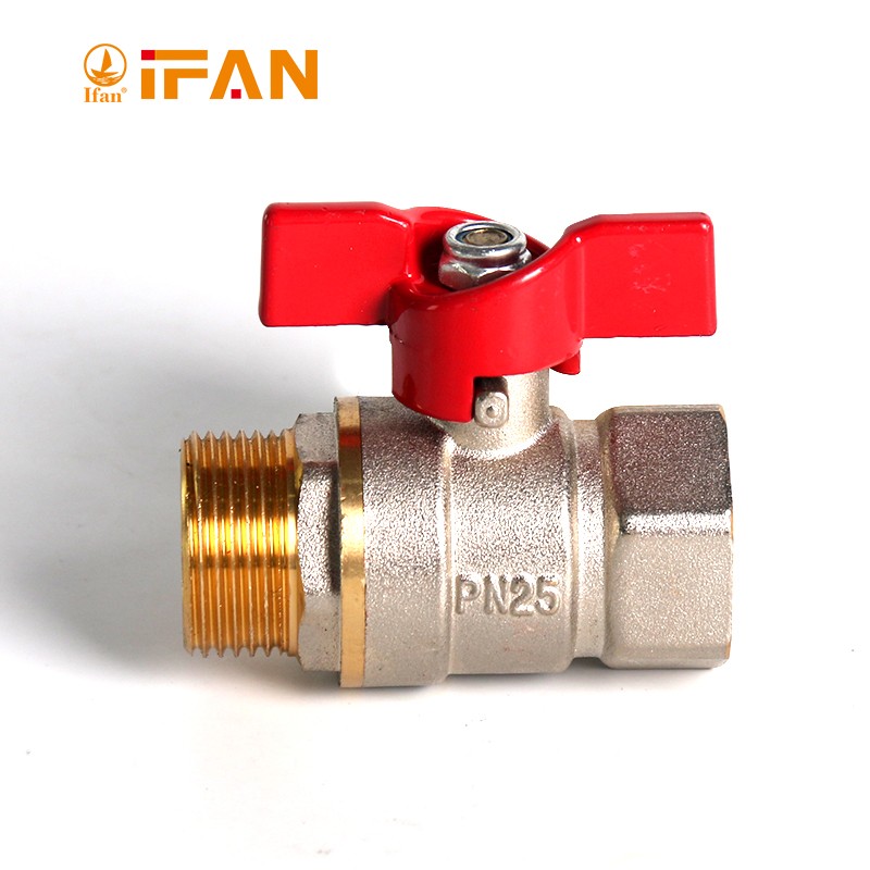 IFAN 铜球阀 二片式两片内螺纹 内丝扣自来水管开关 4分6分1寸 3/4 FM-B 阀门 详情14