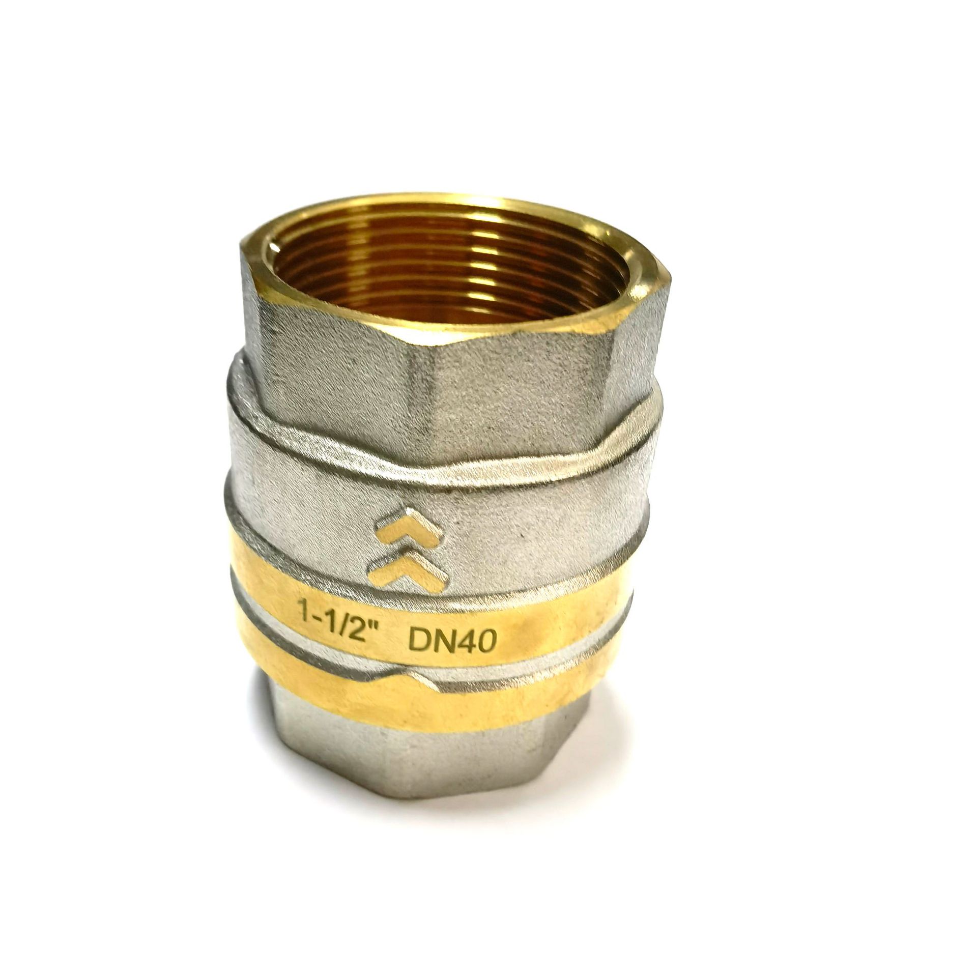 黄铜立式止回阀 NPT内螺纹直通式单向逆止  Brass Check Valve详情5