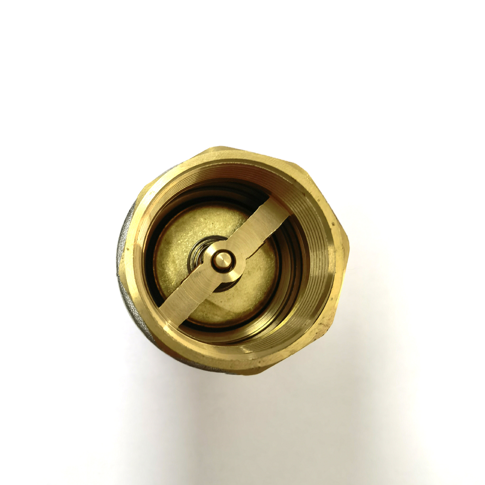 黄铜立式止回阀 NPT内螺纹直通式单向逆止  Brass Check Valve详情2