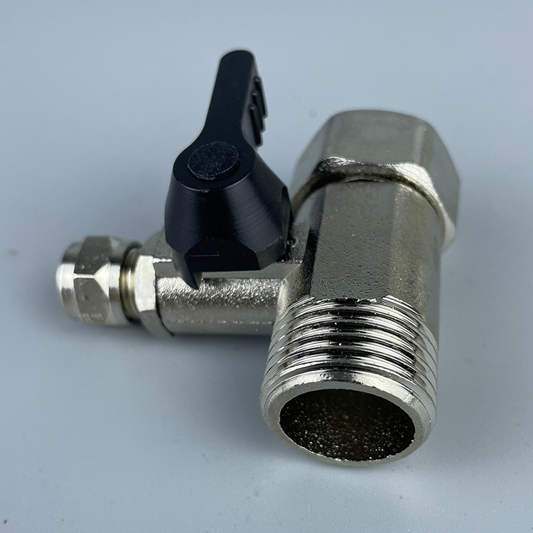 净水器配件三通进水球阀4分内外丝转2分口连体式龙头三通球阀Three-way ball valve详情2