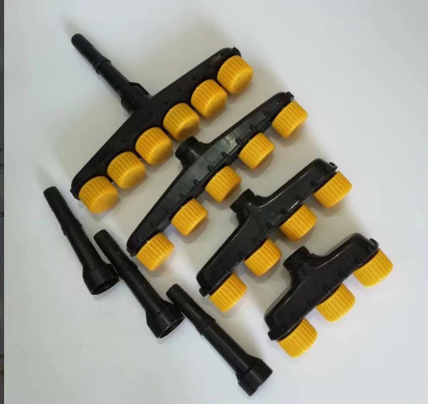 大流量三头黑色喷头农用直流新水枪浇菜神器水泵喷灌洒水灌溉园林详情3