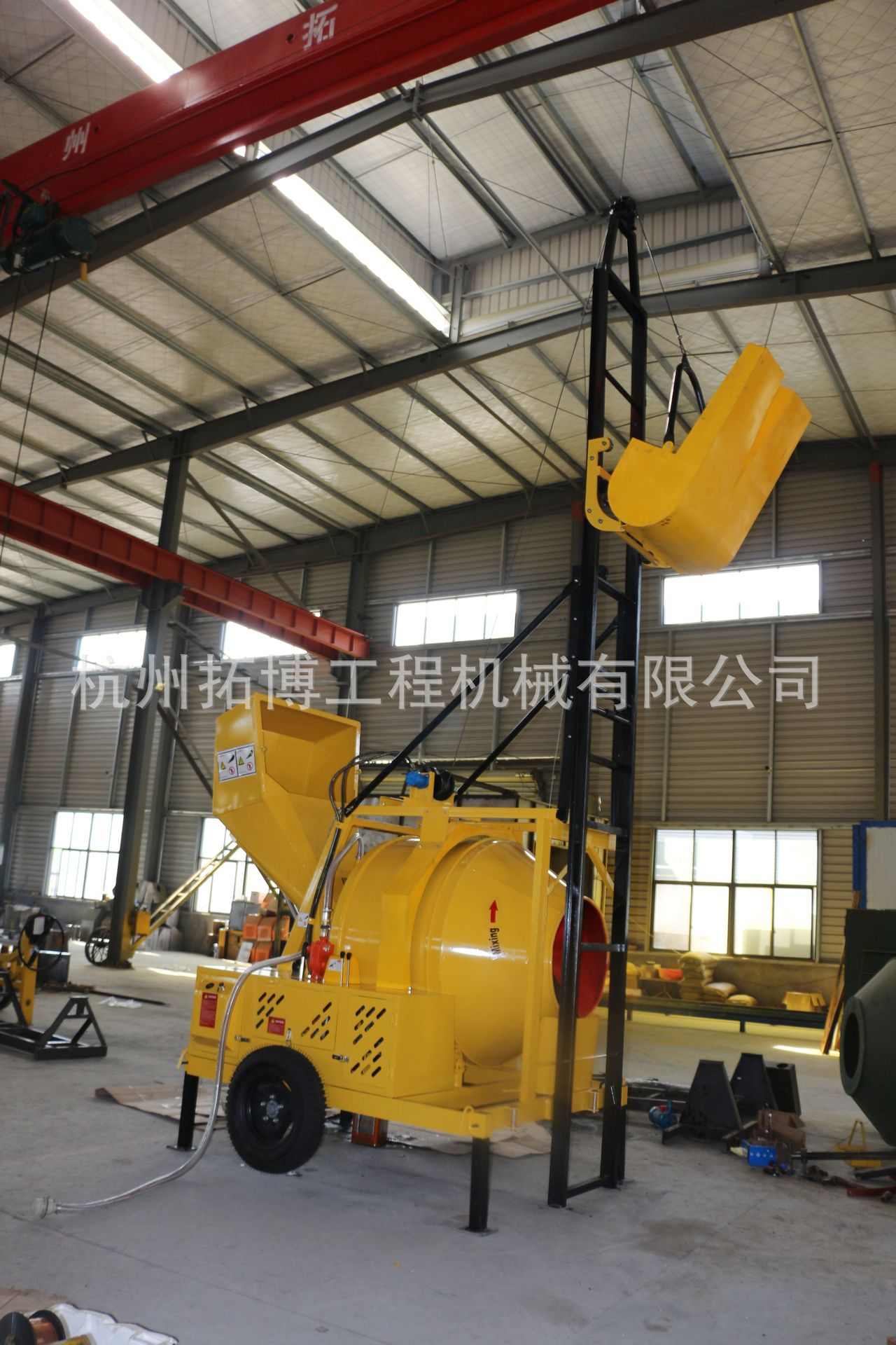 厂家直销 JZC350液压电动升降混凝土搅拌机 倒转滚筒设计 高效混凝土机械设备详情7