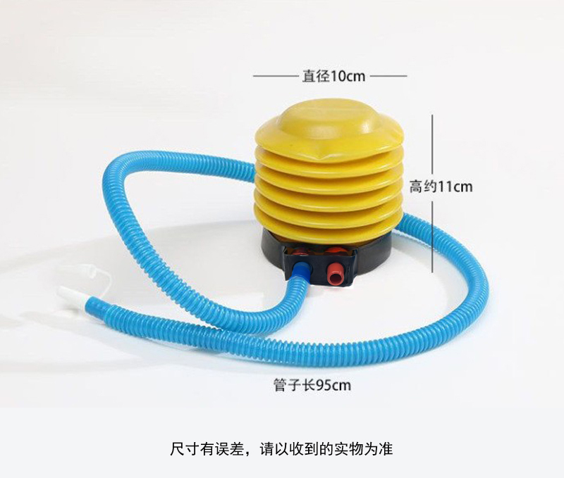 230925  4寸塑料脚踩气筒充气床垫充气玩具游泳圈气球类折叠脚踩打气筒详情6