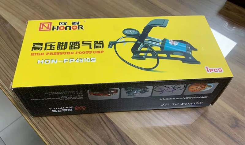 FP4310S双管脚踩气筒带气压表单车双缸脚踩气筒折叠汽车摩托车自行车脚踏气筒充气泵详情22
