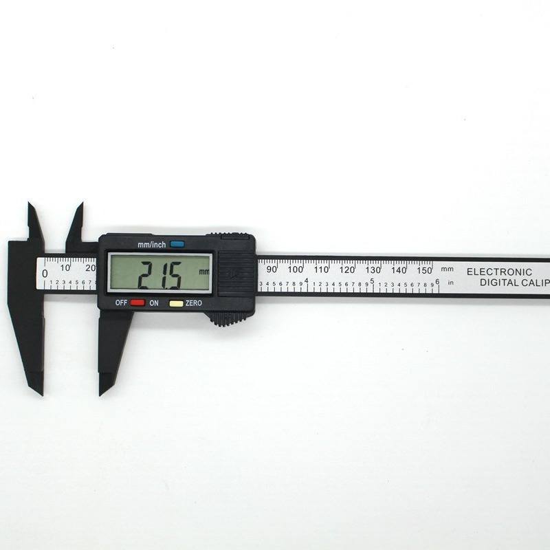 电子数显游标卡尺0-150mm碳纤维数字大屏 塑料数显卡尺精度0.1MM详情3