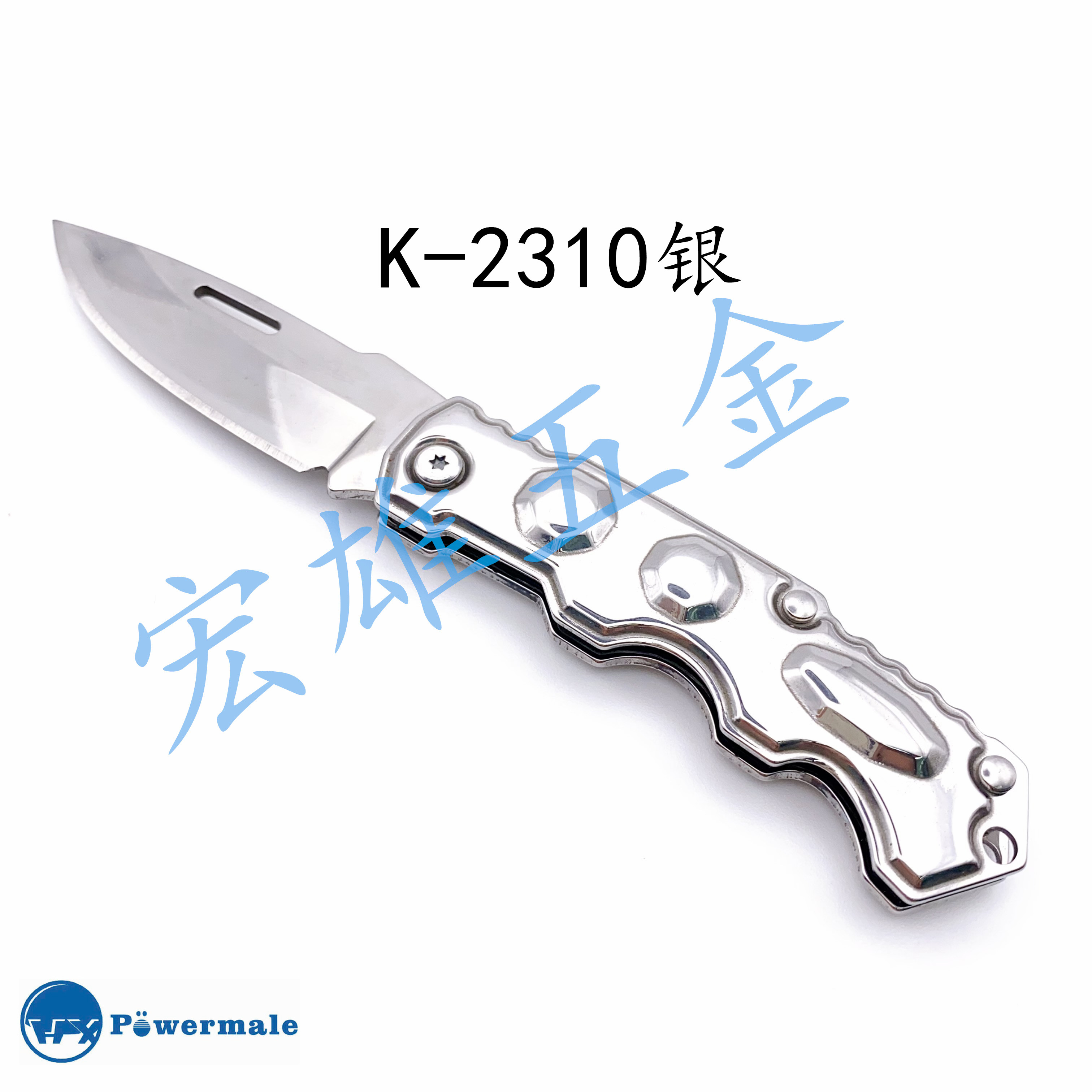 K-2310银 刀具 防身小刀 户外小刀 生存刀 便携水果刀 随身携带刀 折叠刀折刀户外折叠刀防身用品户外详情1