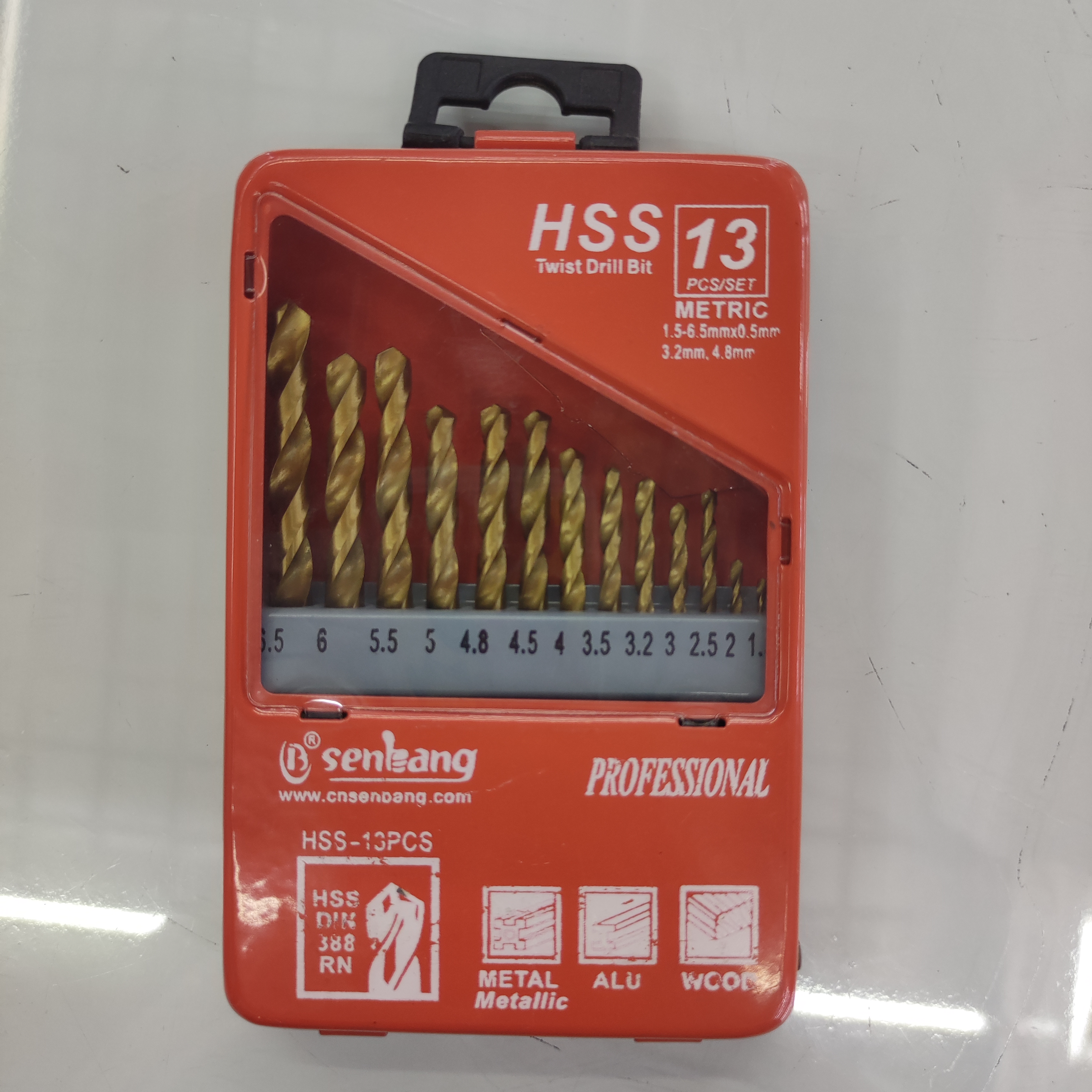麻花钻HSS镀钛钻13pc111详情1