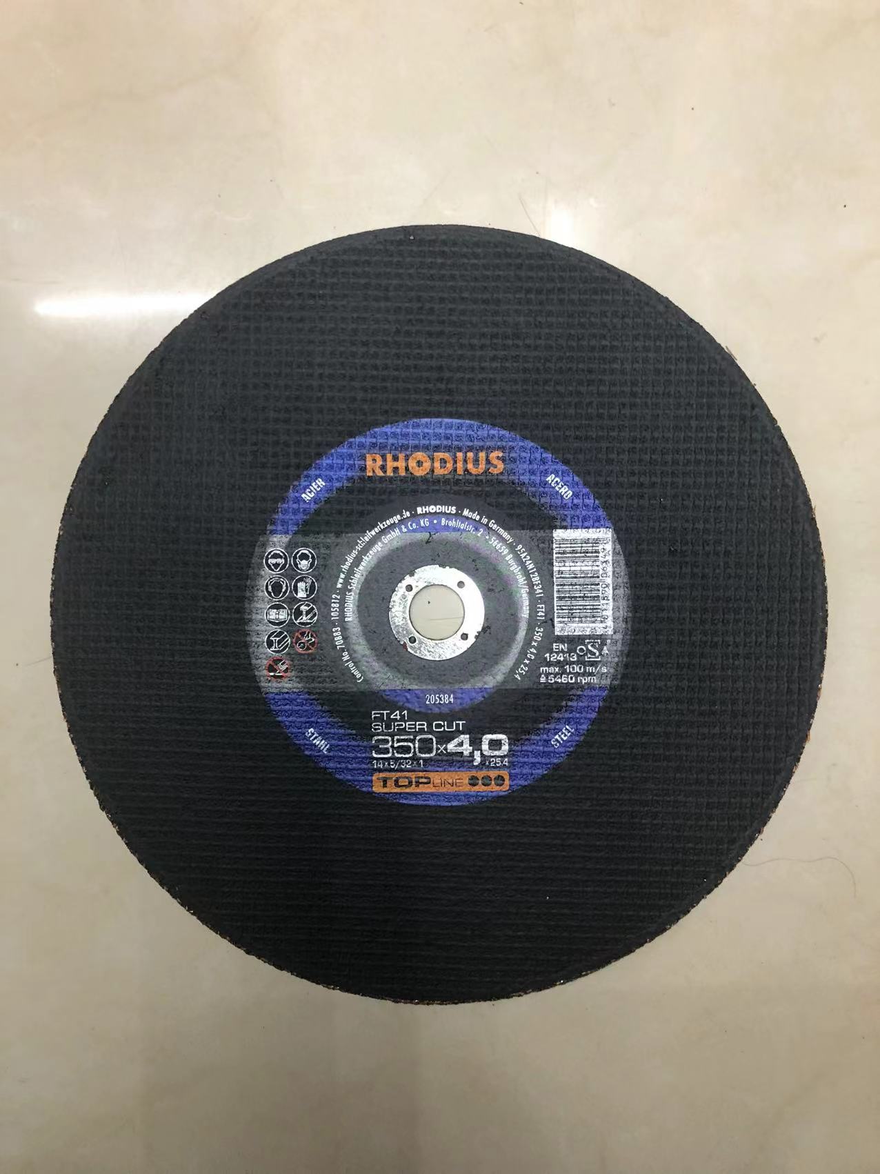 RHODIUS Cutting & Grinding disc wheel 德国罗迪斯树脂砂轮切割片打磨片EN12413详情2