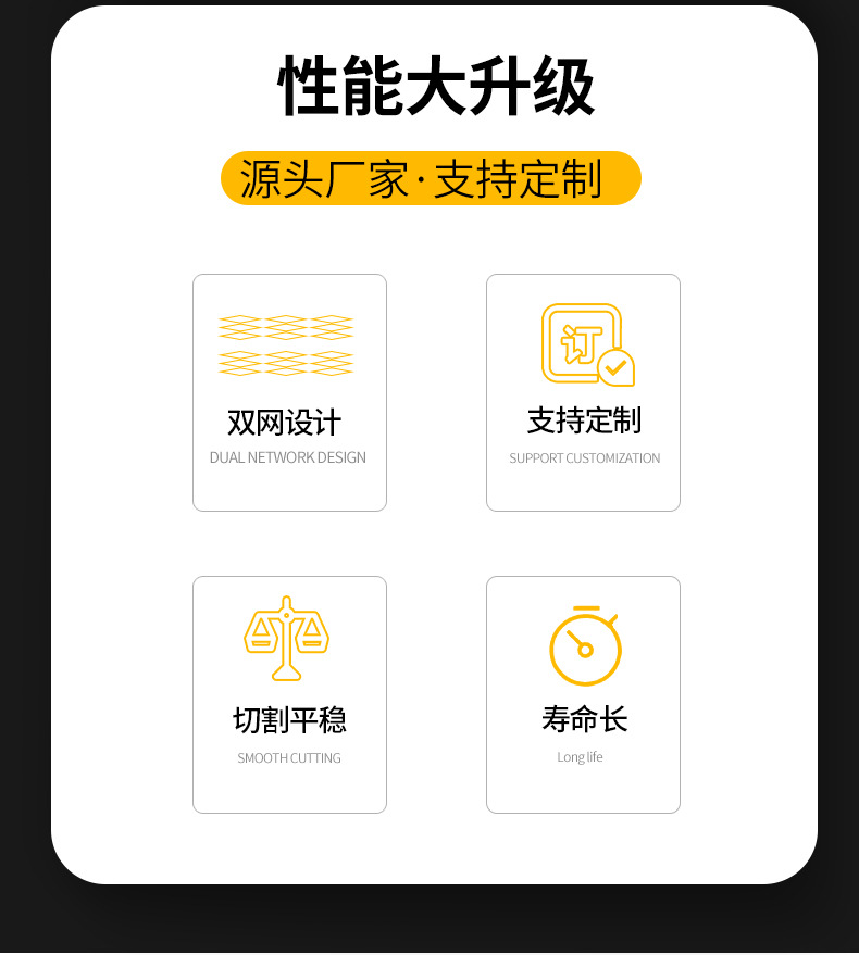 厂家直供鲁鲨切割片100角磨机砂轮片批发超薄金属不锈钢切割片详情19