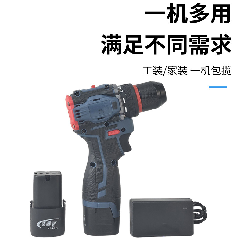 跨境无刷小钢炮大功率手电钻充电式冲击无刷小钢炮手电钻起子机钻详情4