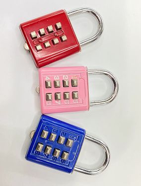 方圆锁业 按键密码锁 彩色密码锁箱包密码锁锁 挂锁 详情3
