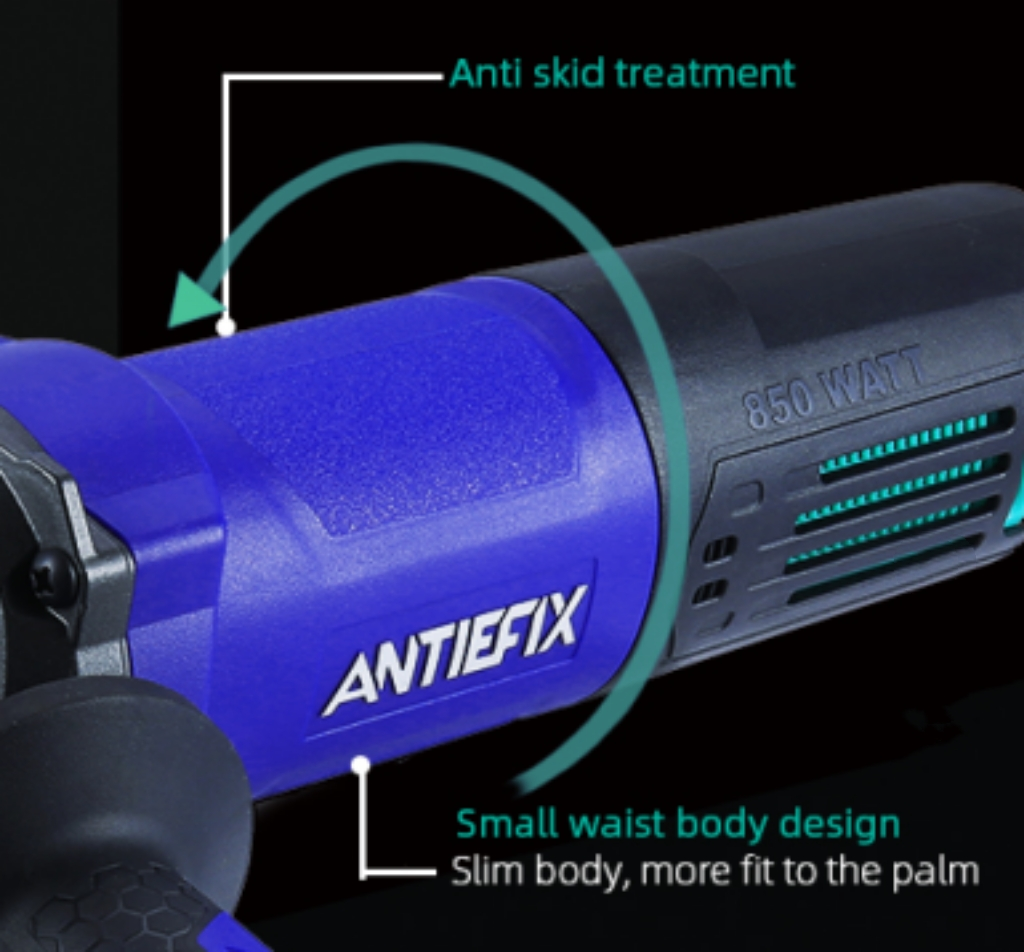 ANTIEFIX便携式电动工具迷你角磨机115MM4.5寸砂轮片金属木材切割机钢材石材打磨机磨光机专业电动角磨机详情3